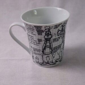 Vintage Disney Sketchbook Goofy Mug 2008 Coffee Cup Disney Collectible Ceramic